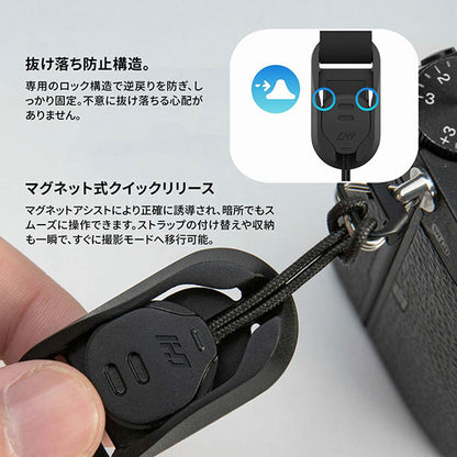 CHI JLH04A Levo ハンドストラップ カメラストラップ  スチールグレー