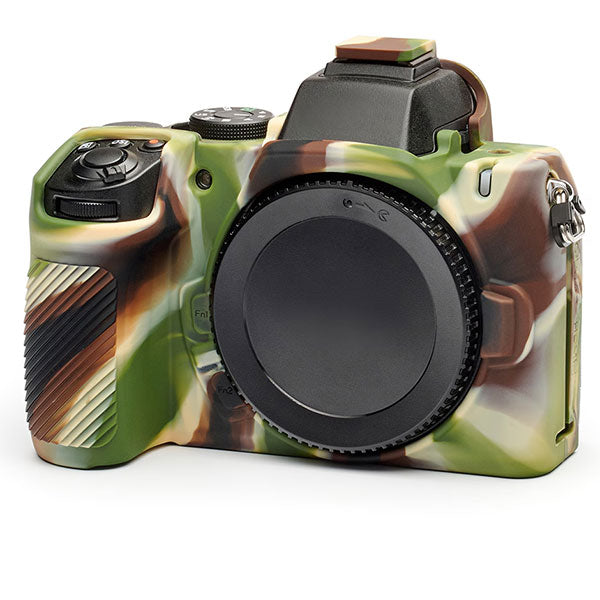 ジャパンホビーツール シリコンカメラケース イージーカバー Nikon Z50II用 液晶保護フィルム付 カモフラージュ