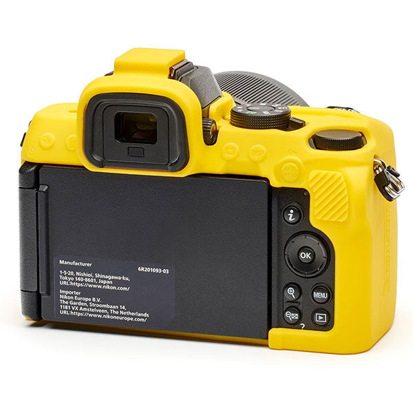 ジャパンホビーツール シリコンカメラケース イージーカバー Nikon Z50II用 液晶保護フィルム付 イエロー