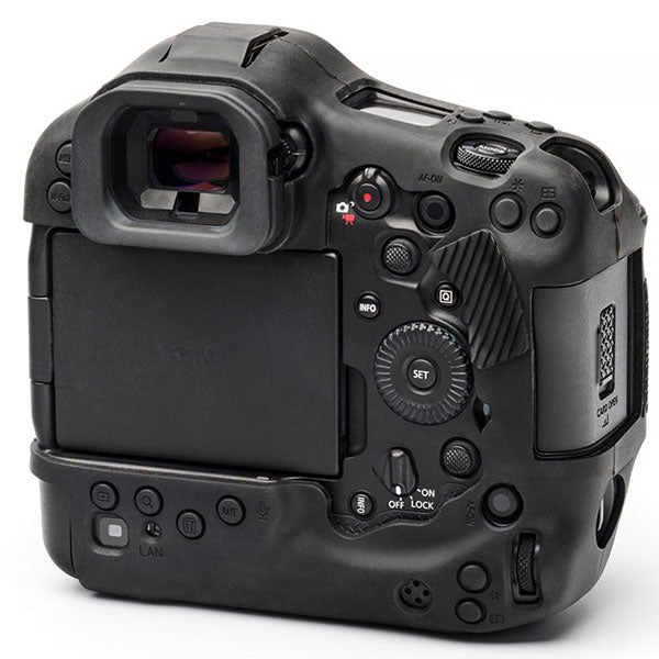 ジャパンホビーツール シリコンカメラケース イージーカバー Canon EOS R1用 液晶保護フィルム付 ブラック