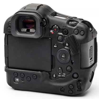 ジャパンホビーツール シリコンカメラケース イージーカバー Canon EOS R1用 液晶保護フィルム付 ブラック