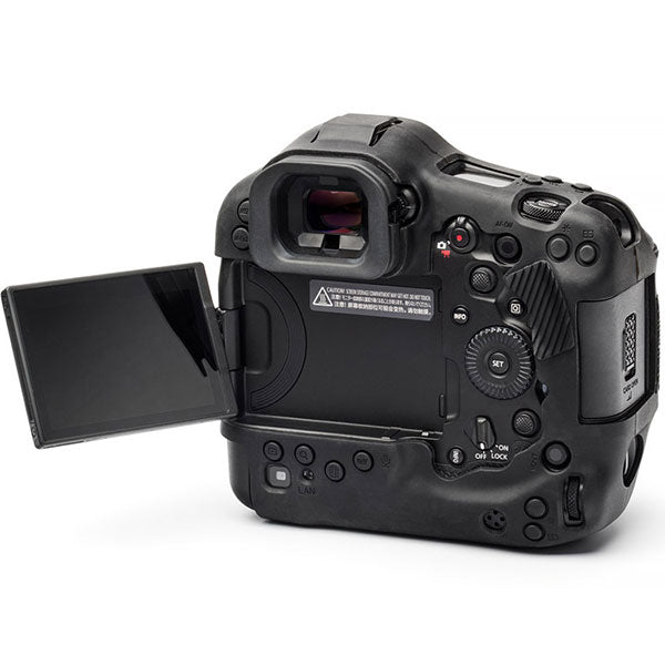 ジャパンホビーツール シリコンカメラケース イージーカバー Canon EOS R1用 液晶保護フィルム付 ブラック