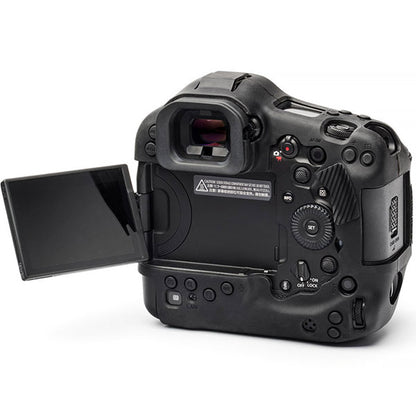 ジャパンホビーツール シリコンカメラケース イージーカバー Canon EOS R1用 液晶保護フィルム付 ブラック