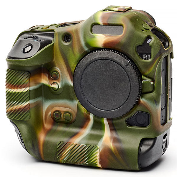 ジャパンホビーツール シリコンカメラケース イージーカバー Canon EOS R1用 液晶保護フィルム付 カモフラージュ