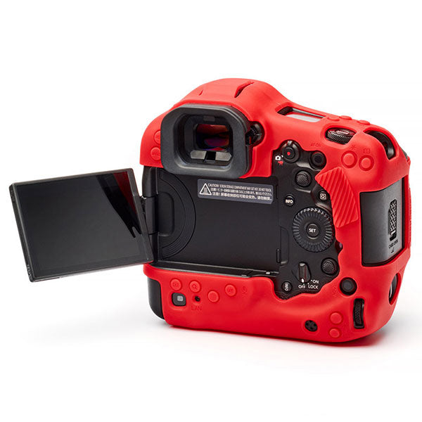 ジャパンホビーツール シリコンカメラケース イージーカバー Canon EOS R1用 液晶保護フィルム付 レッド