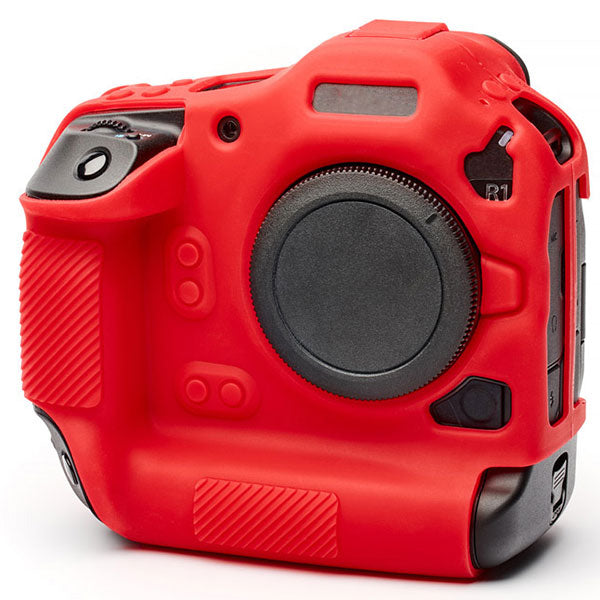 ジャパンホビーツール シリコンカメラケース イージーカバー Canon EOS R1用 液晶保護フィルム付 レッド