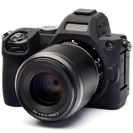ジャパンホビーツール シリコンカメラケース イージーカバー Nikon Z5 II用 ブラック 液晶保護フィルム付 【メール便 送料無料】