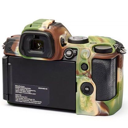 ジャパンホビーツール シリコンカメラケース イージーカバー Nikon Z5 II用 カモフラージュ 液晶保護フィルム付 【メール便 送料無料】