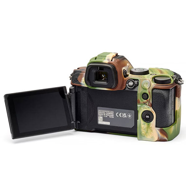 ジャパンホビーツール シリコンカメラケース イージーカバー Nikon Z5 II用 カモフラージュ 液晶保護フィルム付 【メール便 送料無料】