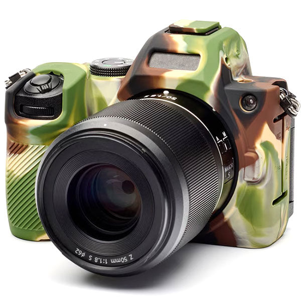 ジャパンホビーツール シリコンカメラケース イージーカバー Nikon Z5 II用 カモフラージュ 液晶保護フィルム付 【メール便 送料無料】