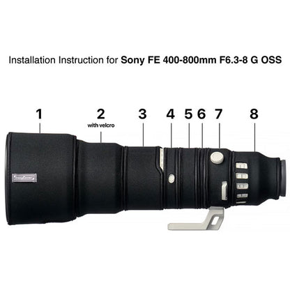 ジャパンホビーツール イージーカバー レンズオーク SONY FE400-800mm F6.3-8 G OSS用 ブラック 【メール便 送料無料】