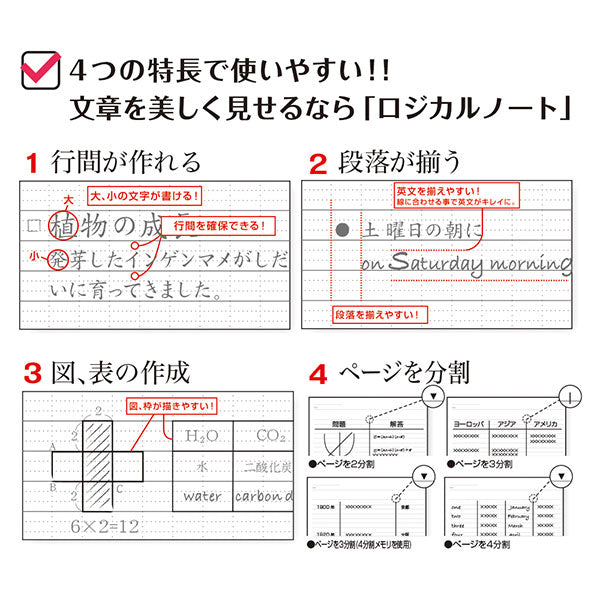 ナカバヤシ NCB519A-5P スイング・ロジカルノート/セミB5/A罫/ムーミン/ブルームシリーズ/5冊パック