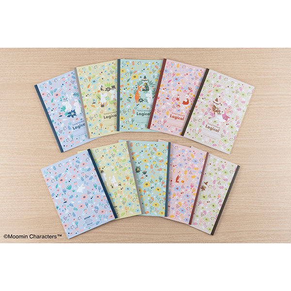 ナカバヤシ NCB519A-5P スイング・ロジカルノート/セミB5/A罫/ムーミン/ブルームシリーズ/5冊パック