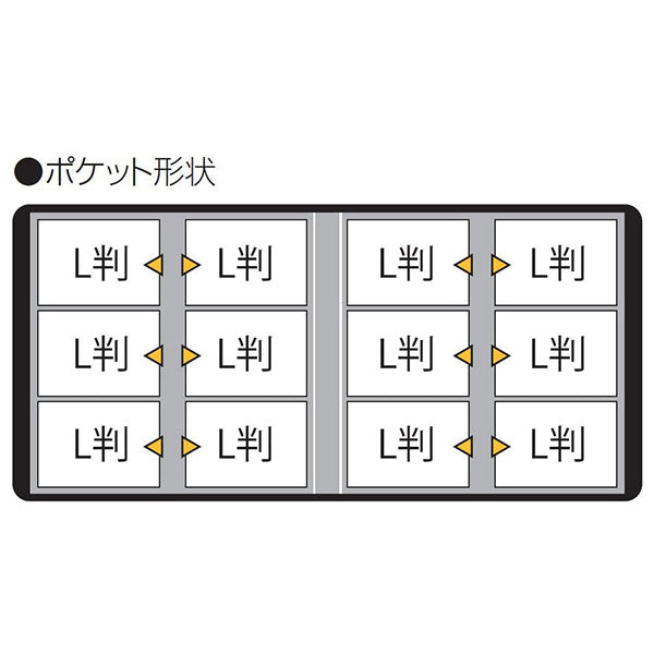 ナカバヤシ TCPK-6L-240-ER/N セラピーカラー ポケットアルバム L-6-240 エナジーレッド