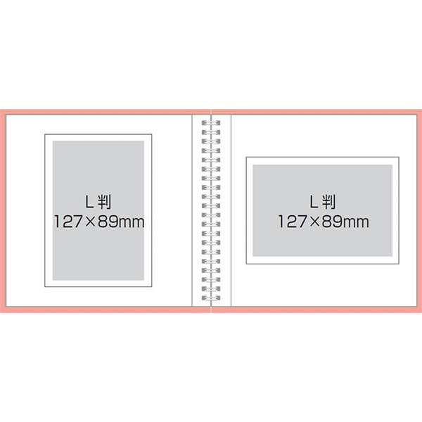 ナカバヤシ アKA-SWF-130-D  フォトクロッキー リング式アルバム スクエアS かける～のエアー台紙 ブラック