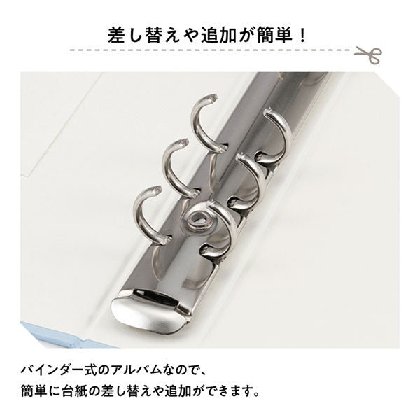 ナカバヤシ A-SCY-120-B デコルーレ スクラップカードアルバム サボンブルー