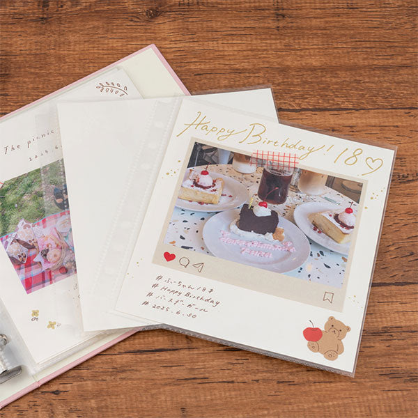 ナカバヤシ A-SCY-120-B デコルーレ スクラップカードアルバム サボンブルー