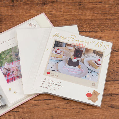 ナカバヤシ A-SCY-120-B デコルーレ スクラップカードアルバム サボンブルー