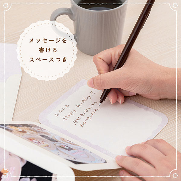 ナカバヤシ PSTC-L-101-1 フォトスタンドカード L判 2枚 ねこ