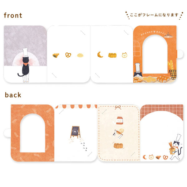 ナカバヤシ PSTC-L-101-1 フォトスタンドカード L判 2枚 ねこ