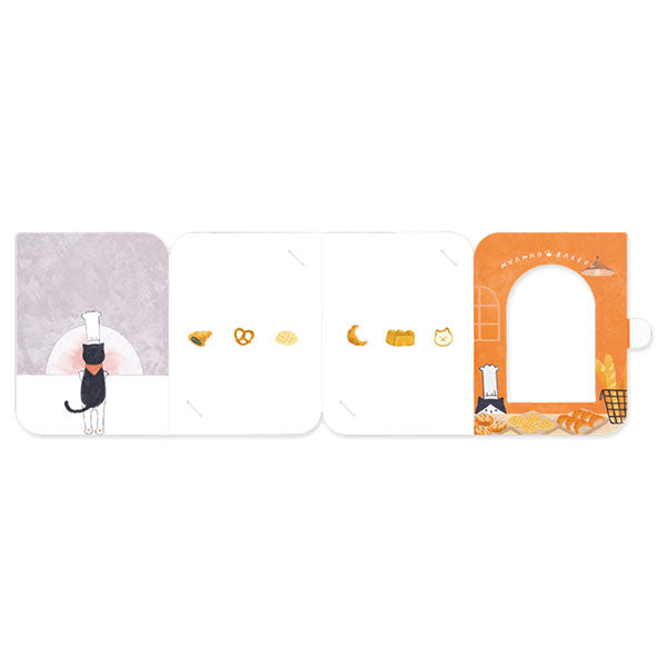 ナカバヤシ PSTC-L-101-1 フォトスタンドカード L判 2枚 ねこ