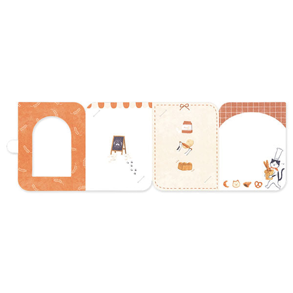 ナカバヤシ PSTC-L-101-1 フォトスタンドカード L判 2枚 ねこ