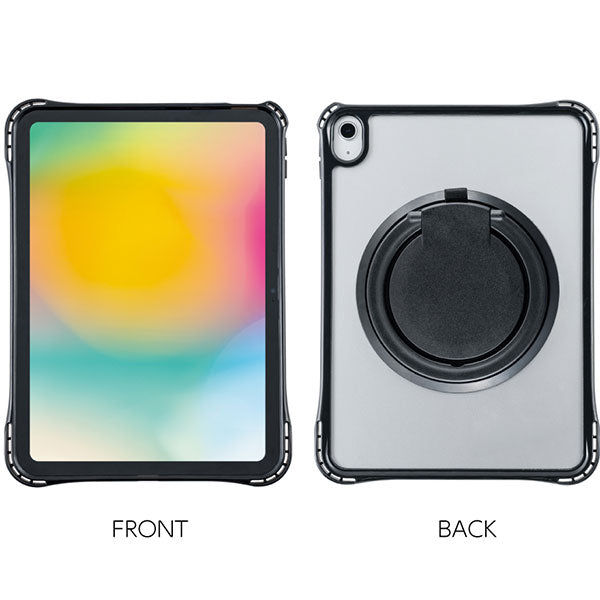 ナカバヤシ TBC-IP2502BK iPad用リングスタンド付き衝撃吸収ケース ブラック
