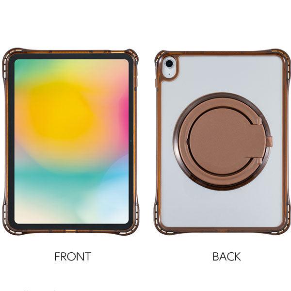 ナカバヤシ TBC-IP2502BR iPad用リングスタンド付き衝撃吸収ケース ブラウン