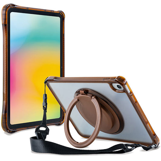 ナカバヤシ TBC-IP2502BR iPad用リングスタンド付き衝撃吸収ケース ブラウン