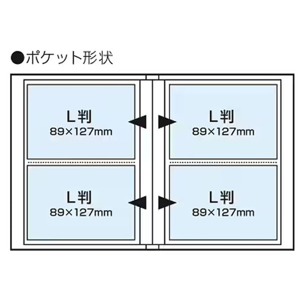 ナカバヤシ アカ-CPL-80-YG キャンディカラー L判 2段 80枚 イエローグリーン
