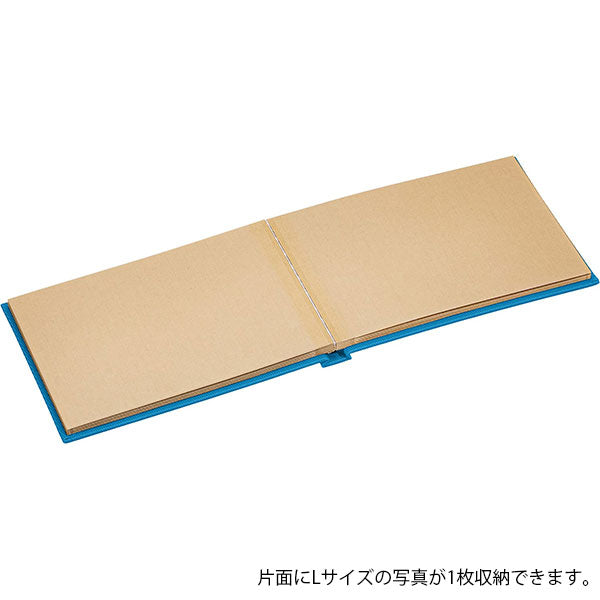 ナカバヤシ TER-L1B-110-B テラコッタ ブック式フリーアルバム L1 ブルー