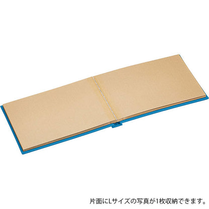 ナカバヤシ TER-L1B-110-B テラコッタ ブック式フリーアルバム L1 ブルー