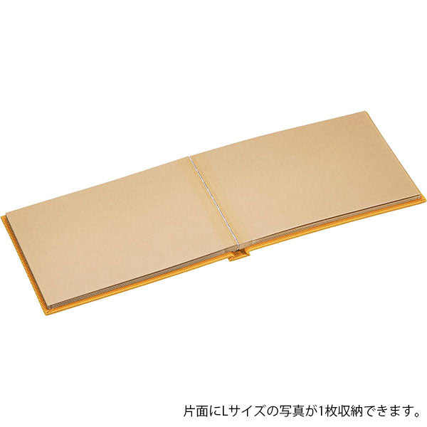 ナカバヤシ TER-L1B-110-Y テラコッタ ブック式フリーアルバム L1 イエロー