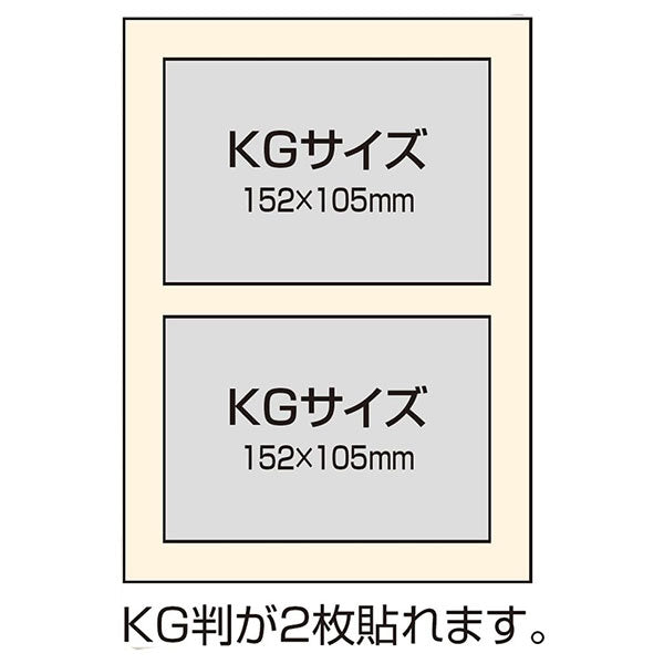 ナカバヤシ アH-B5B-172-Y ブック式アルバム B5 100年台紙 ナチュラルチェック イエロー