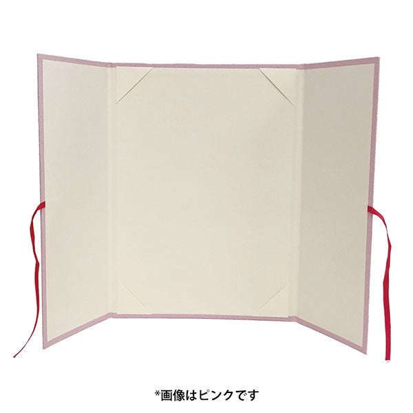 ナカバヤシ FSK-A4B 証書ファイル 観音開き リボン付き A4 ブルー