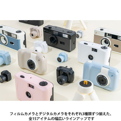 ナカバヤシ CAM-F201BL フィルムナカメラ half ブルー