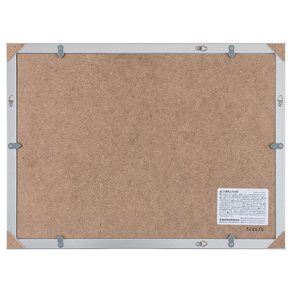 ナカバヤシ F-GP-103-SV 画用紙フレーム 樹脂製 八ツ切 シルバー