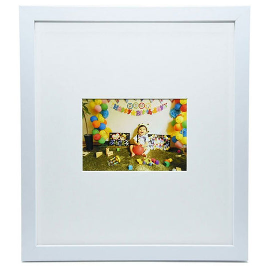 キング SKS-242 写真も飾れる色紙額 ホワイト