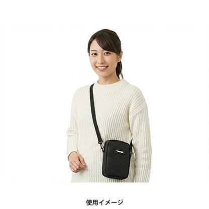 ユーエヌ UNX-8687 撥水タイプ ショルダーポーチ JNR ロゴマーク付き