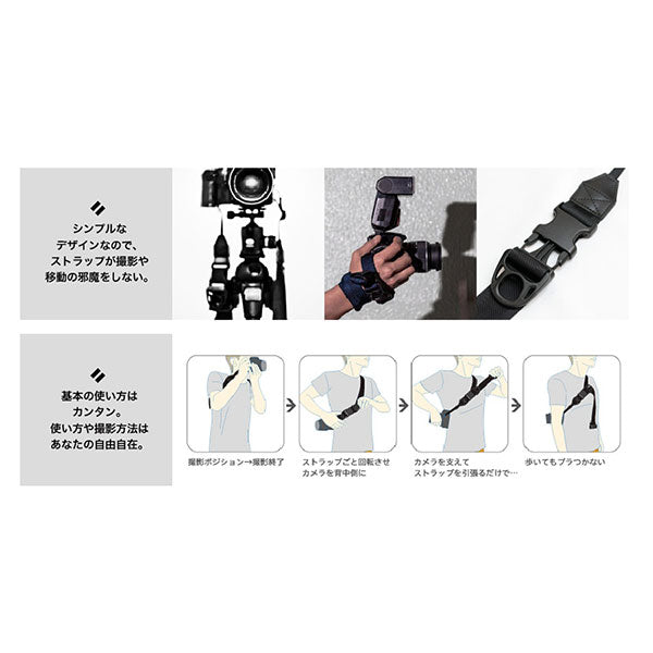 ダイアグナル ニンジャストラップ25mm ブラック