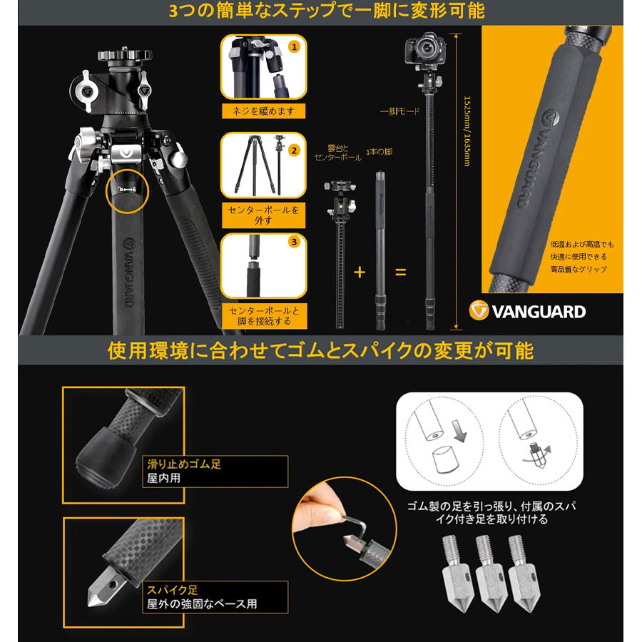 バンガード VANGUARD VEO3T+234CB カーボン 4段 – 写真屋さんドットコム