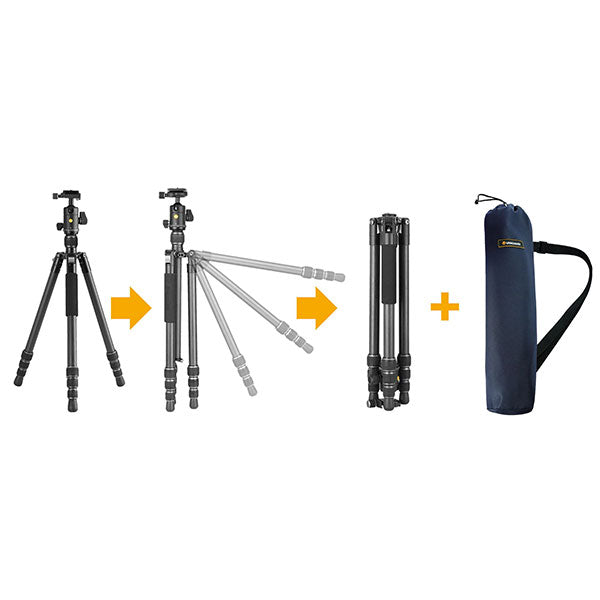 バンガード VANGUARD VESTA GO 264CB カーボントラベル三脚 4段 自由雲台付き