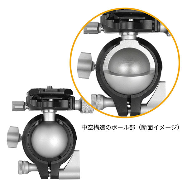 バンガード VANGUARD VEO 5 304ALBS アルミ三脚 4段 自由雲台付き