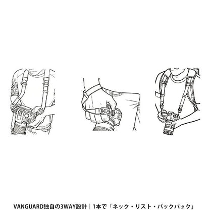 バンガード VANGUARD Connect 3N1 NS 38 BK ストラップ ブラック
