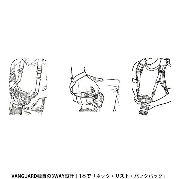 バンガード VANGUARD Connect 3N1 NS 30 BK ストラップ ブラック