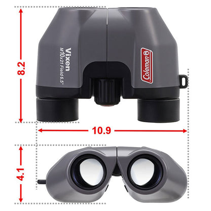 ビクセン 10倍 双眼鏡 コールマン M10×21 (W) 14604 チャコール