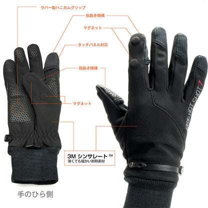 《10月18日発売予定》 ケンコー・トキナー GHS-N07-S カメラマングローブ New Grip Hot Shot7 Sサイズ 【予約】