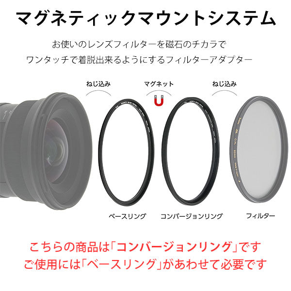 ケンコー・トキナー マグネティックマウントシステム コンバージョンリング 49mm ※欠品：11月上旬以降の発送（9/25現在）