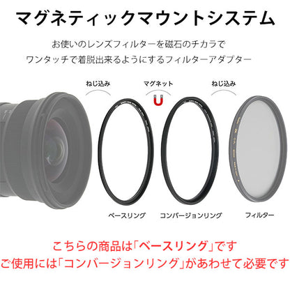 ケンコー・トキナー マグネティックマウントシステム ベースリング 62mm