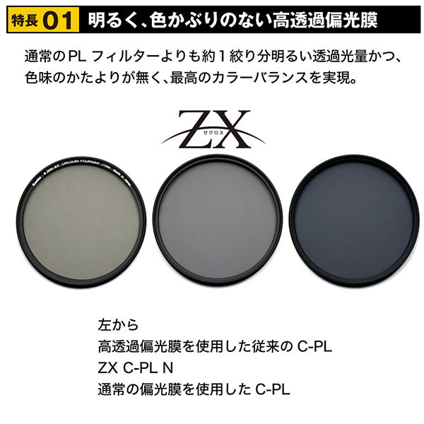 ケンコー・トキナー 52S Kenko ZX（ゼクロス） C-PL N 52mm